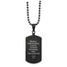 1.75" Seven Gifts Gifts of the Holy Spirit Dog Tag with Stainless Steel Ball Chain Necklace