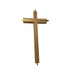 10" H Plain Gold-Plate Inlay Cross