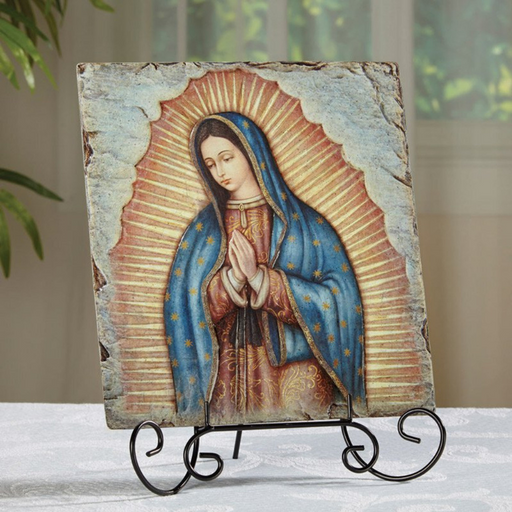 10" Our Lady of Guadalupe Bust Marco Sevelli Plaque