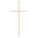 10" Plain Solid Brass Cross