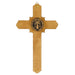 12.5" H Saint Benedict Antique Fleur-De-Lis Crucifix