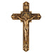 12.5" H Saint Benedict Antique Fleur-De-Lis Crucifix