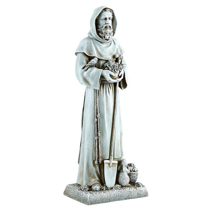 12" H Saint Fiacre Statue