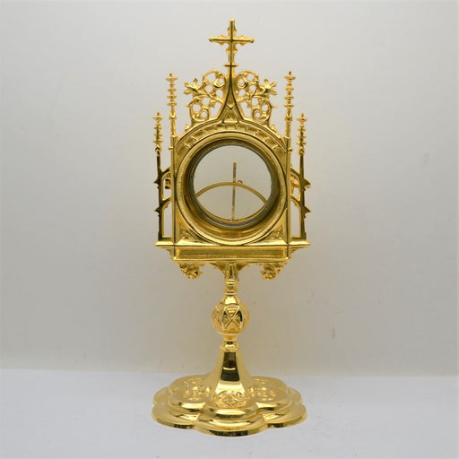 12" Tall - 24kt. Gold Plate Monstrance