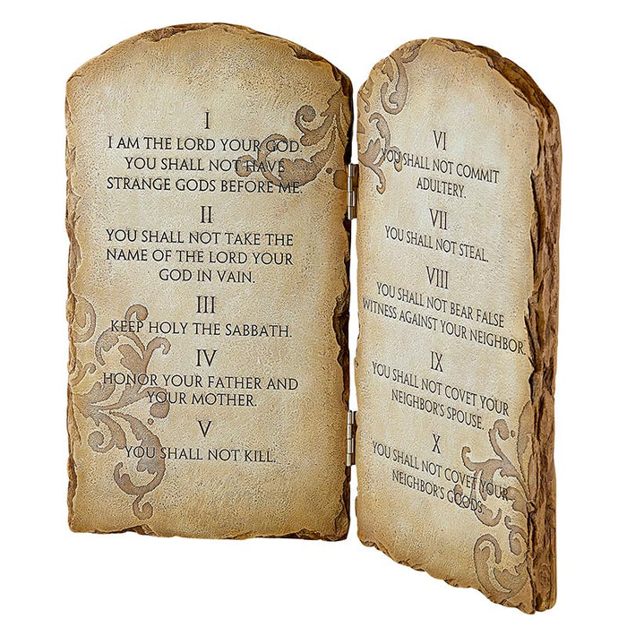 13.5" H Ten Commandments Plaque