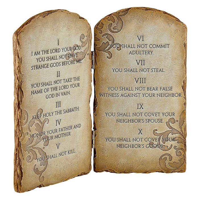 13.5" H Ten Commandments Plaque