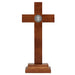 13" H St. Benedict Standing Wooden Crucifix