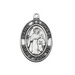 St. Raphael sterling silver medal St. Raphael necklace St. Raphael healer angel St. Raphael on rhodium chain St. Raphael image St. Raphael medal