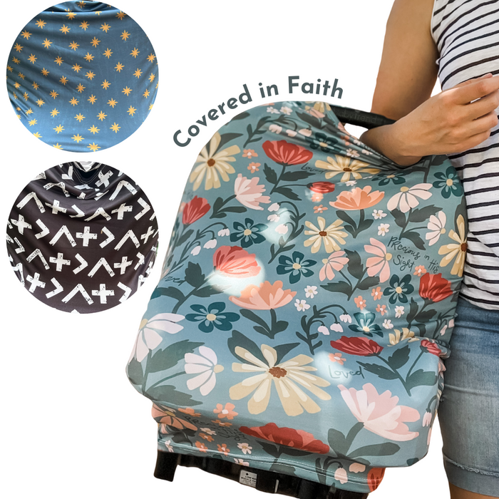 Multi-Use Carseat Nursing Cover: Covered in Faith