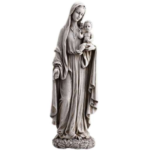 23" H Madonna & Child Statue