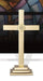 24"H Classic Altar Cross with Round IHS Emblem