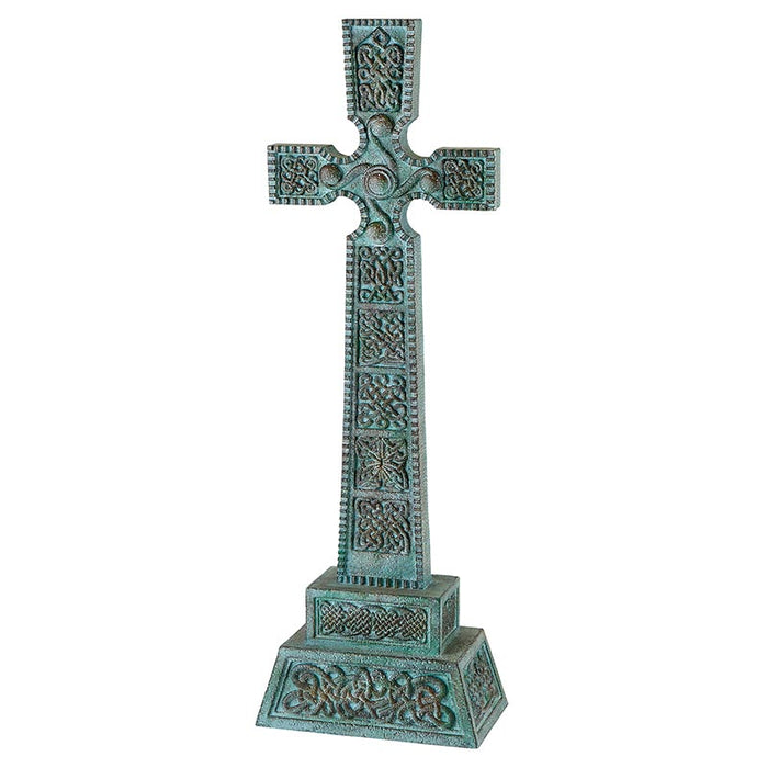 25" H Irish Blessing Cross Garden Statue