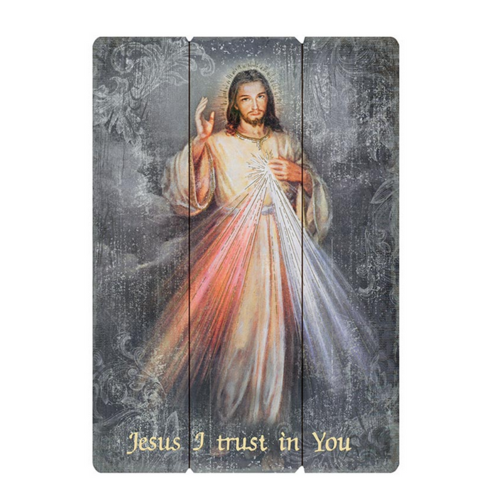 27" H Divine Mercy Pallet Sign