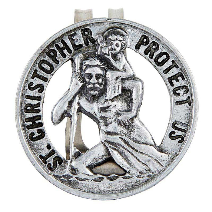 2" St. Christopher Visor Clip - 2 Pieces Per Package