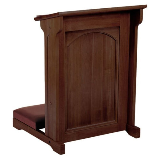 32 H Abbey Padded Kneeler - Walnut Stain