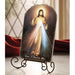 The Divine Mercy Jesus Christ Arched Tile Plaque With Stand