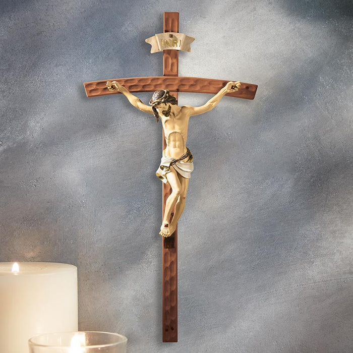 50" H Crucifix - Hammered Finish