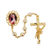 7MM St. Therese Pearl Gold Rosary