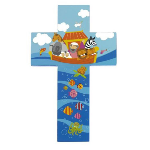 8 Inch Noah's Ark Wooden Cross