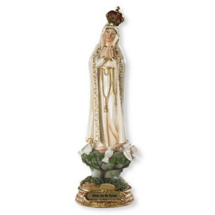 Estatua de 8" de Nuestra Señora de Fátima 