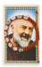 Adjustable Brown Corded St. Pio Bracelet With Laminated Holy Card