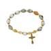 Antique Gold Amazonite Rosary Bracelet Amazonite Rosary Bracelet Rosary Bracelet Antique Gold Rosary Bracelet