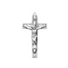 Antique Pewter Crucifix with 18" Rhodium Plated Chain in a Burgundy Box