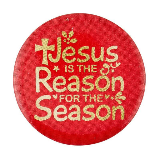 Assorted Jesus Is The Reason For The Season Christmas Buttons - 36 Pieces Per Package