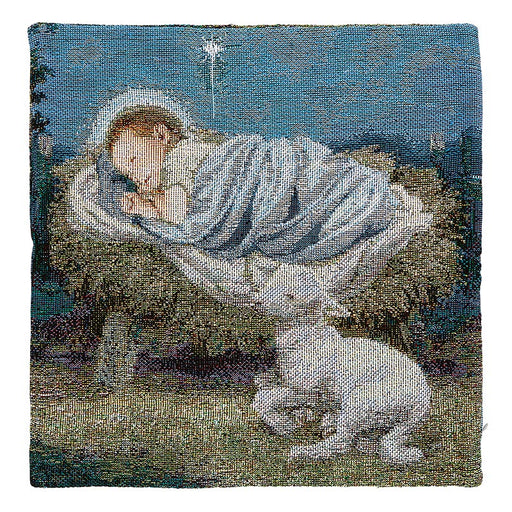 Baby Jesus with Lamb Nativity Pillow Cover - 6 Pieces Per Package