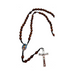 Blessed Carlo Acutis Brown Oval Wood Rosary