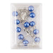 Blue Glass Pearl Auto Rosary