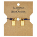 Blue Scapular Bracelet with Gold-Plated Dangles and Round Tie Knots - 12 Pieces Per Package