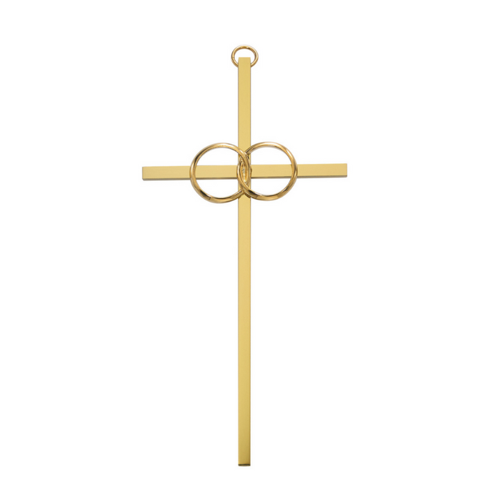 Cana Gold Wedding Cross - 8"