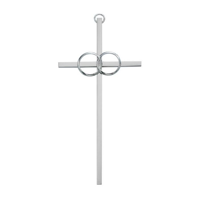 Cana Silver Wedding Cross- 10"