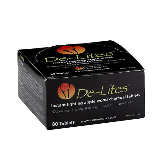 De-Lites Apple Wood Charcoal Tablets - 80 Tablets