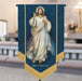 Divine Mercy Banners with Gold Lace and Fringe