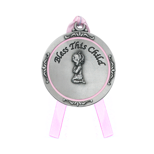 Engravable Girl Crib Medal Girl Crib Medal Engravable Girl Crib Medal for your Child Baptism Engravable Girl Crib Medal