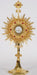 European Monstrance and Glass Enclosed Luna with Gems