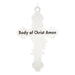 First Communion Black Enamel Medal