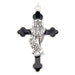 First Communion Black Enamel Medal