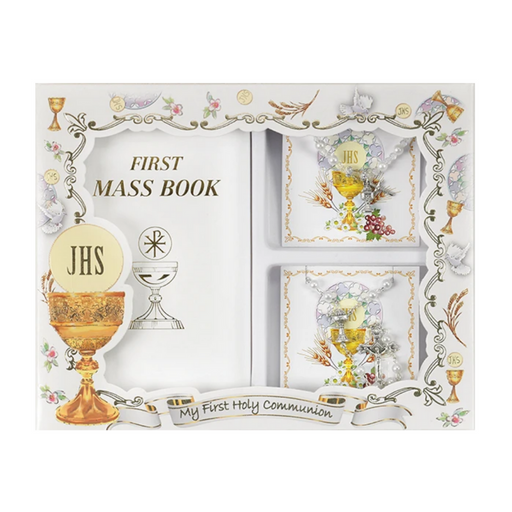 First Communion Gift Set 3 Piece Girl Border