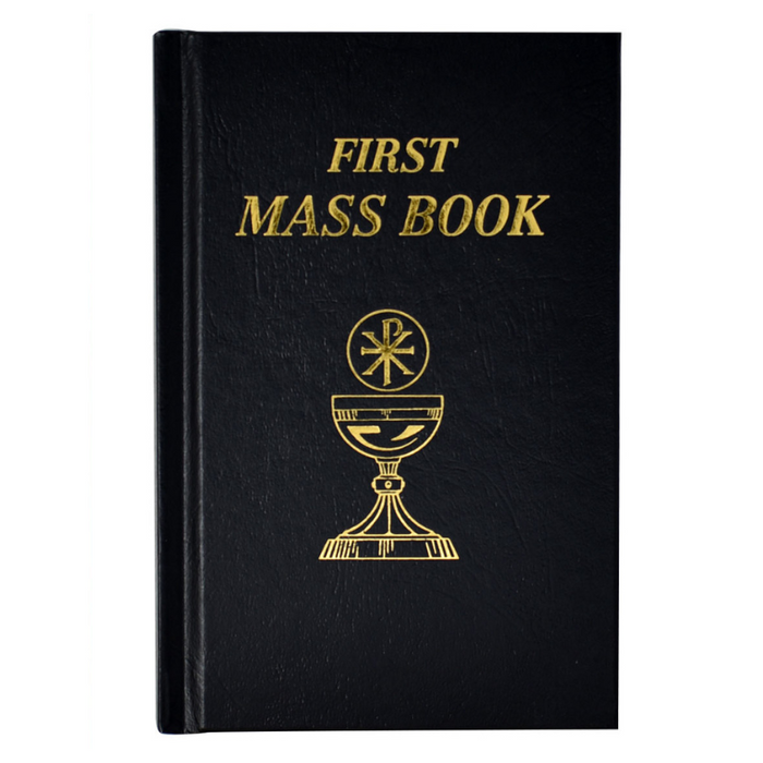 First Mass Book - Black - Imitation Leather