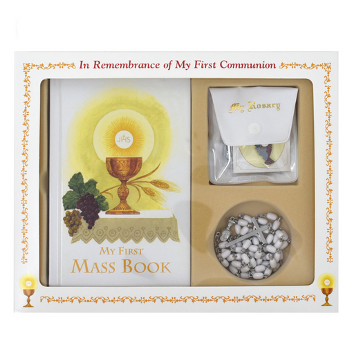 First Mass Book (My First Eucharist) Boxed Set - White