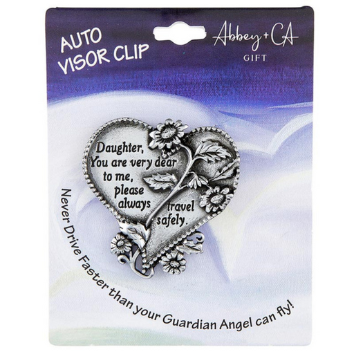 Heart-Shaped Daughter Visor Clip