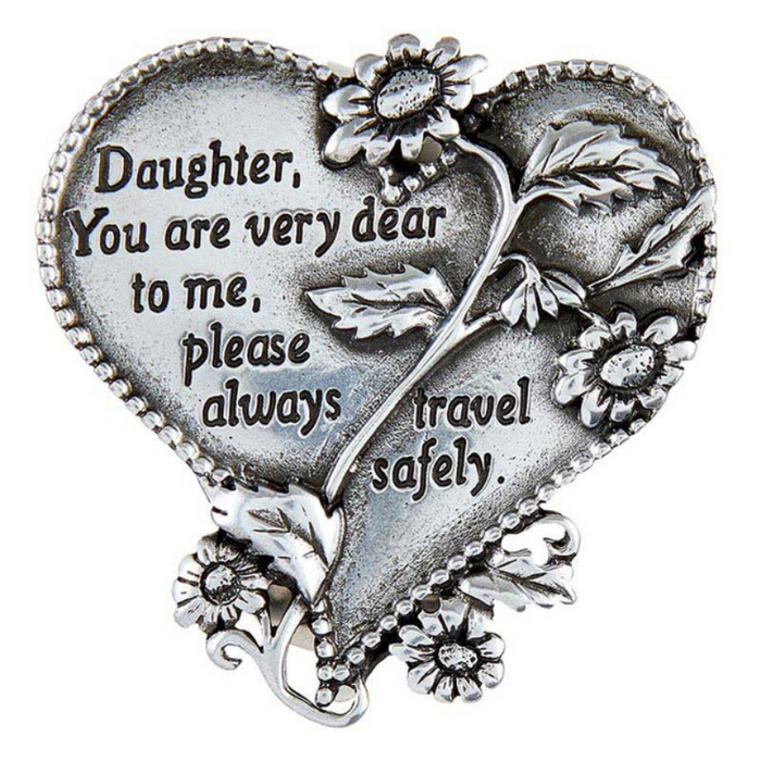 Heart-Shaped Daughter Visor Clip