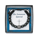 Hematite St. Michael Cord Bracelet