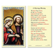 Laminated Holy Card Wedding At Cana