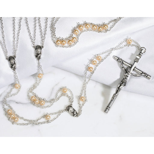 Lasso Rosary -  Mother of Pearl Ladder