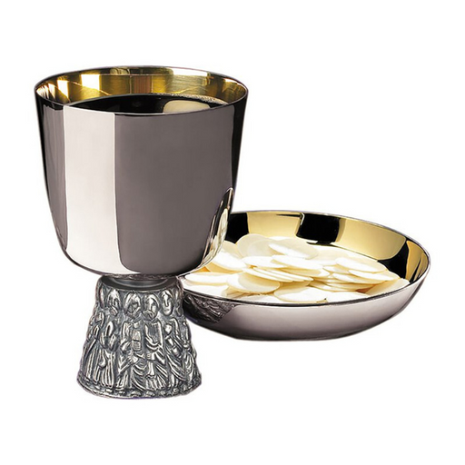 Last Supper Chalice and Bowl Paten Set