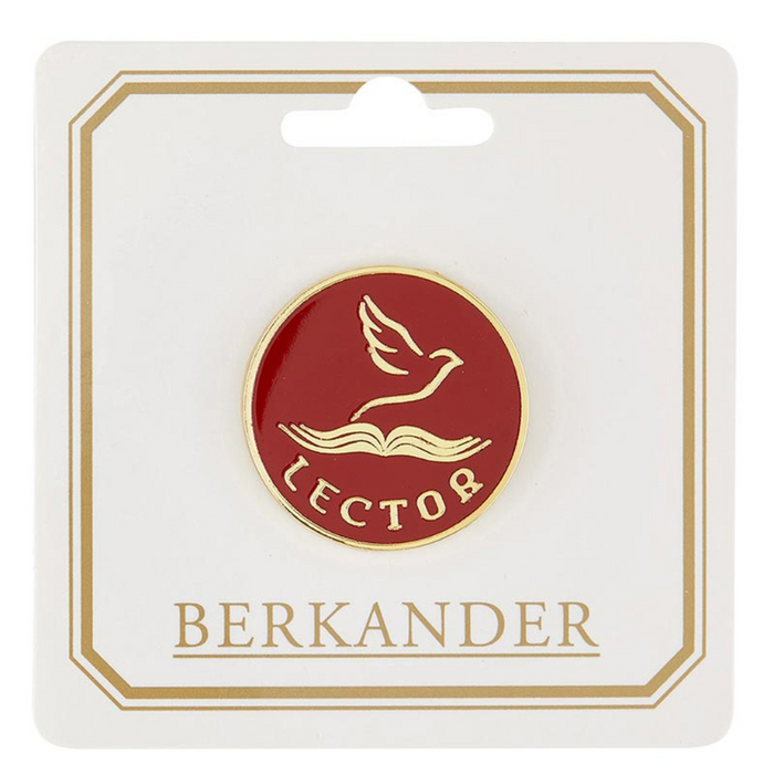 Lector Gold-Plated Lapel Pin - 12 Pieces Per Package